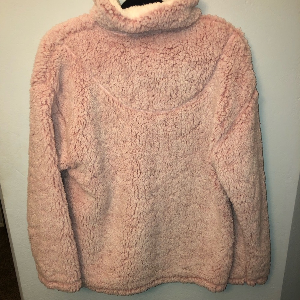 Cotton Candy Pink Fluffy Sweater Size L - Picture 3 of 3